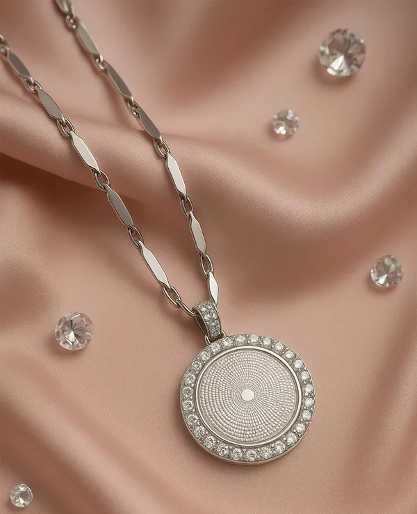 SHANKHRAJ_MALL_Elegant_Gold_Plated_Pendant_Necklace_with_Crystal_Rhinestones,_Rectangle_Dog_Tag_Design,_Fashion_Jewelry_for_men_(A269)