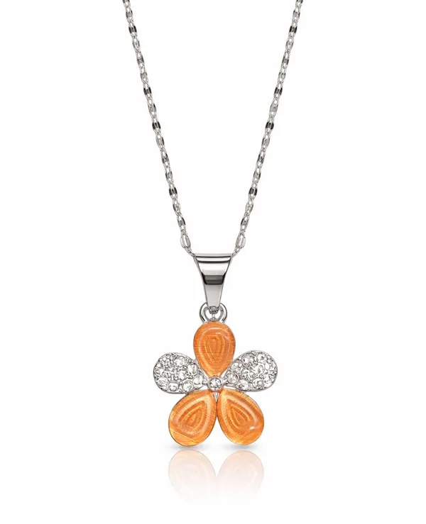 SHANKHRAJ_MALL_Silver_Pendant_Necklace_with_Stone,_Swan_Design,_Chain_Included_(A494)