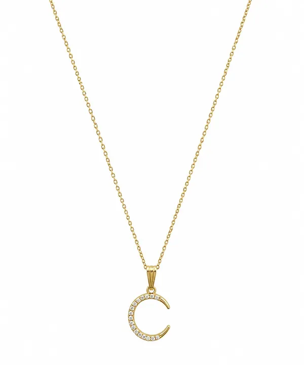 SHANKHRAJ_MALL_Initial_C_Letter_Pendant_Necklace_for_Women,_Crystal_Studded_Alphabet_Pendant_Chain,_Adjustable_Necklace,_Personalized_Jewelry_Gift_for_Girls_&_Women_(GOLD)