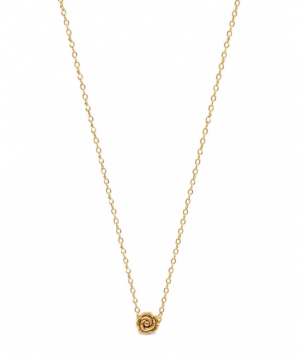 SHANKHRAJ_MALL_Gold_Plated_Rose_Flower_Necklace_for_Women_|_Minimalist_Floral_Pendant_Necklace_|_Adjustable_Chain_Fashion_Jewelry_for_Girls_&_Women