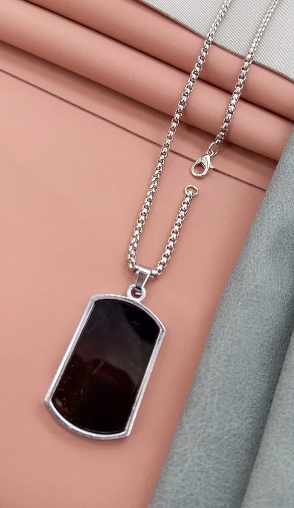 SHANKHRAJ_MALL_Pendant_Necklace_with_Rhinestones_for_Men_&_Women_–Chain,_Hip_Hop_Iced_Out_Jewelry,_Unisex_Faith_Pendant_Gift_Colour_Gold-Silver-Black_(A171)