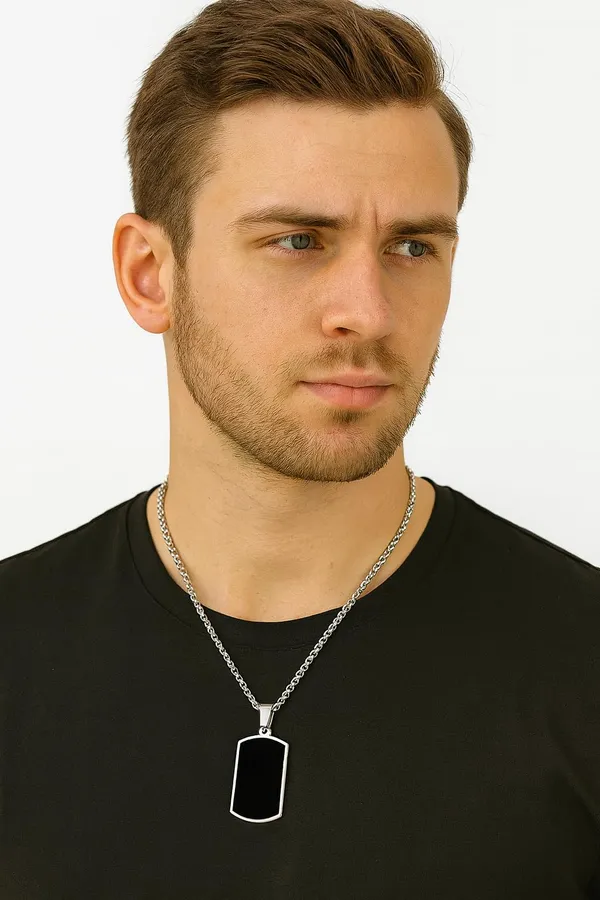 SHANKHRAJ_MALL_Pendant_Necklace_with_Rhinestones_for_Men_&_Women_–Chain,_Hip_Hop_Iced_Out_Jewelry,_Unisex_Faith_Pendant_Gift_Colour_Gold-Silver-Black_(A171)