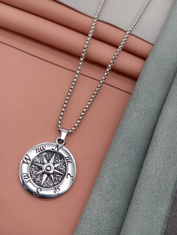 SHANKHRAJ_MALL_Pendant_Necklace_with_Rhinestones_for_Men_&_Women_–Chain,_Hip_Hop_Iced_Out_Jewelry,_Unisex_Faith_Pendant_Gift_Colour_Gold-Silver-Black_(A167)