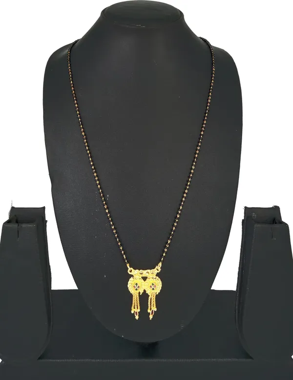 Women_gold_plated_Stylish_Mangalsutra_chain_(DK-DUBAL_CHAKRA_MINA_SINGAL_KIDIYA)