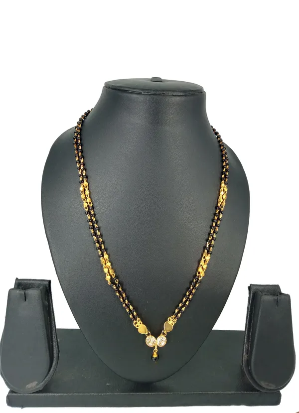 Women_gold_plated_Stylish_Mangalsutra_chain_(DK-DUBAL_KOBA_2_SER_CHAIN)