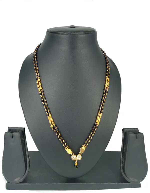 Women_gold_plated_Stylish_Mangalsutra_chain_(DK-DUBAL_KOBA_2_SER_CHAIN)