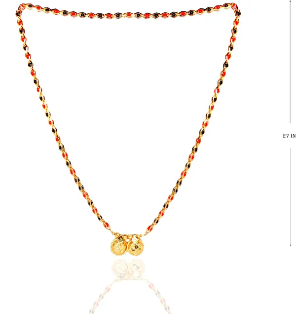 Women_gold_plated_Stylish_Mangalsutra_chain_(DK-RED-BLACK_CHOKADI_2_BOWL-BL1)