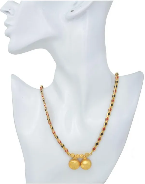 Women_gold_plated_Stylish_Mangalsutra_chain_(DK-RED-BLACK_CHOKADI_2_BOWL-BL1)
