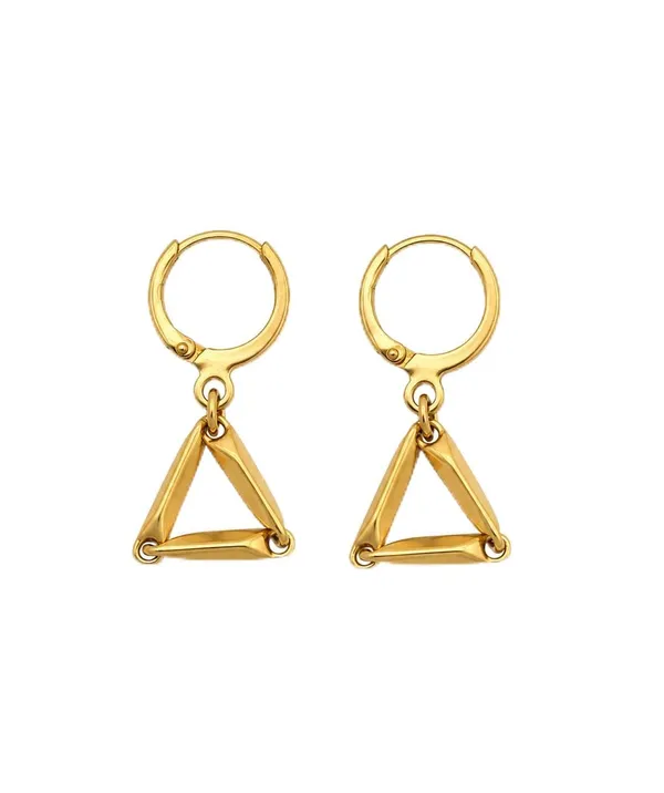 Gold-Tone_Triangle_Charm_Hoop_Drop_Earrings
