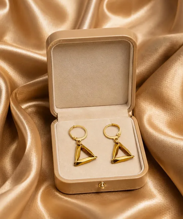 Gold-Tone_Triangle_Charm_Hoop_Drop_Earrings