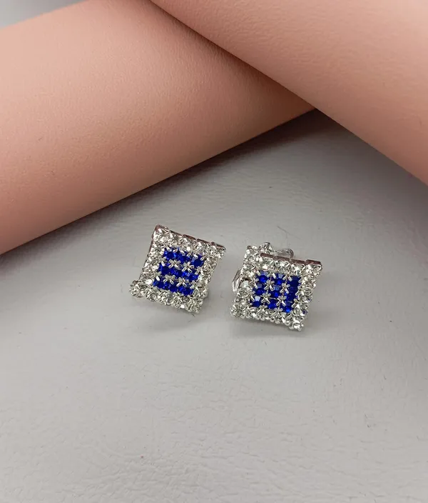 Crystal_Stud_Earrings_with_Red_Stone_and_Clear_Rhinestone_Halo,_Silver-Toned_(CN52)