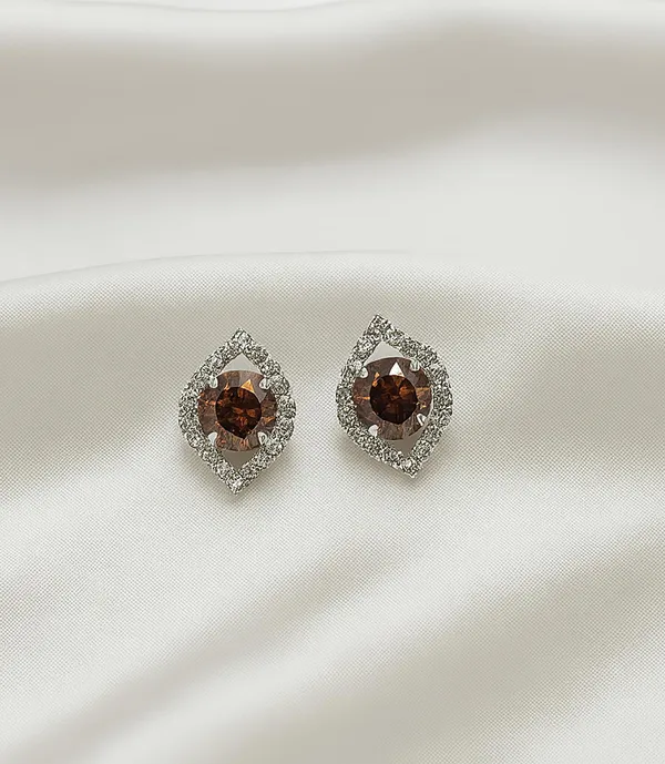 Crystal_Stud_Earrings_with_Red_Stone_and_Clear_Rhinestone_Halo,_Silver-Toned_(CN42)
