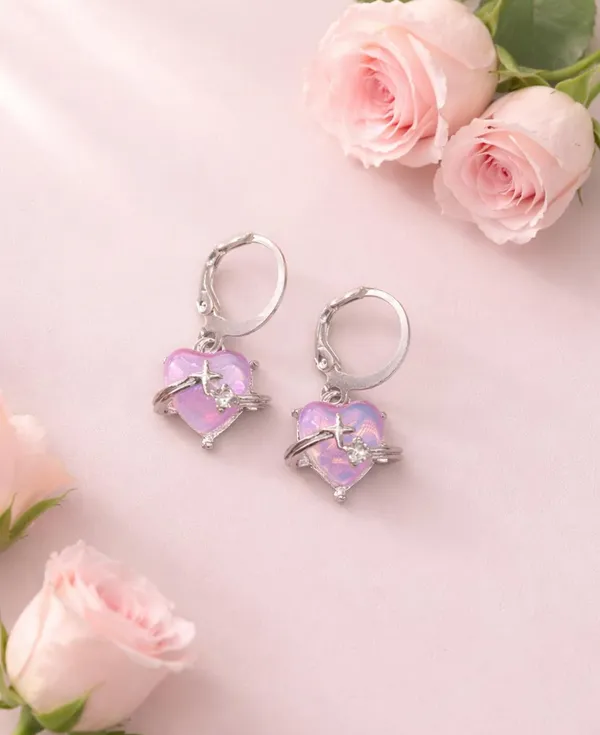 Silver_Drop_Earrings_with_White_Stone,_Square_Shape,_Leverback_Closure,_Crystal_Embellished_Frame_(A382)