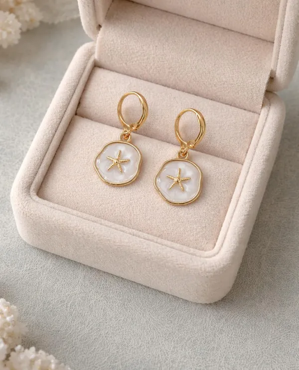 Silver_Drop_Earrings_with_White_Stone,_Square_Shape,_Leverback_Closure,_Crystal_Embellished_Frame_(A487)