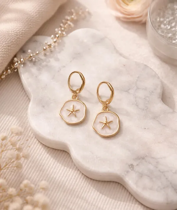 Silver_Drop_Earrings_with_White_Stone,_Square_Shape,_Leverback_Closure,_Crystal_Embellished_Frame_(A487)