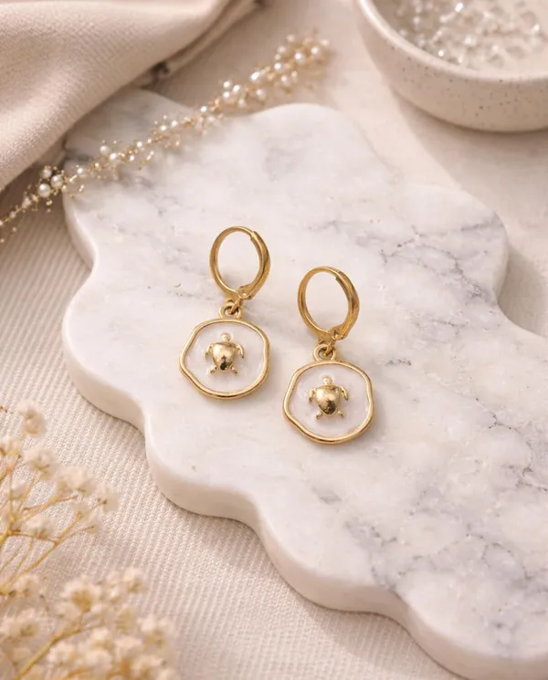 Silver_Drop_Earrings_with_White_Stone,_Square_Shape,_Leverback_Closure,_Crystal_Embellished_Frame_(A488)
