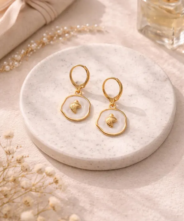 Silver_Drop_Earrings_with_White_Stone,_Square_Shape,_Leverback_Closure,_Crystal_Embellished_Frame_(A489)