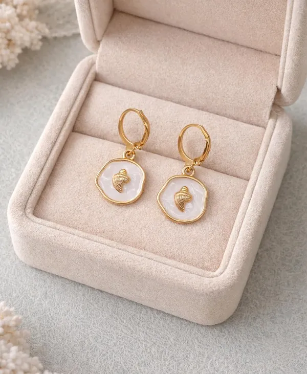 Silver_Drop_Earrings_with_White_Stone,_Square_Shape,_Leverback_Closure,_Crystal_Embellished_Frame_(A489)
