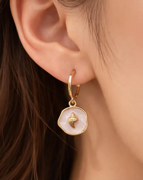 Silver_Drop_Earrings_with_White_Stone,_Square_Shape,_Leverback_Closure,_Crystal_Embellished_Frame_(A489)