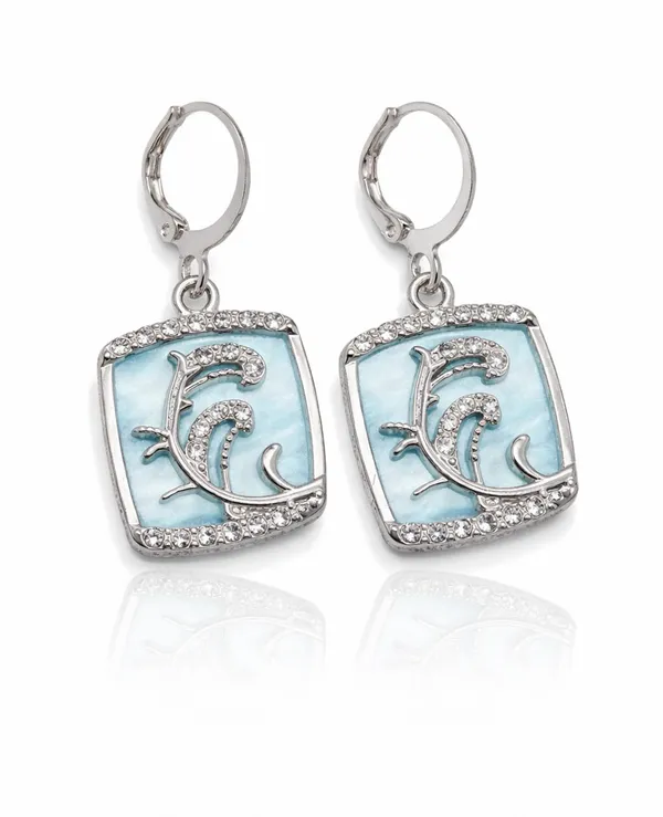 Silver_Drop_Earrings_with_White_Stone,_Square_Shape,_Leverback_Closure,_Crystal_Embellished_Frame_(A378)