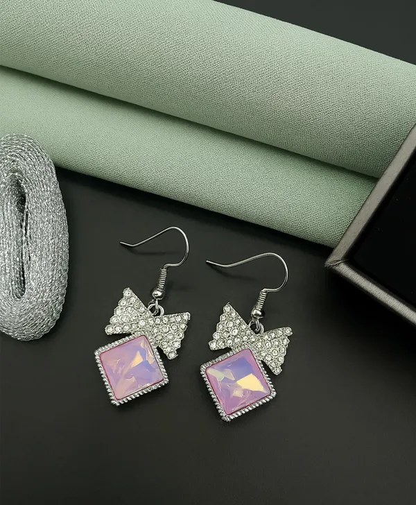Stylish_Bow_Design_Drop_Earrings_for_Women_|_Pink_Diamond-Cut_Stone_with_Sparkling_CZ_Crystals_|_Gift_for_Girls_&_Ladies_(A246)