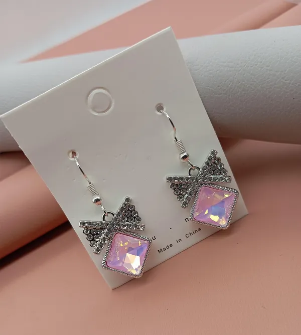 Stylish_Bow_Design_Drop_Earrings_for_Women_|_Pink_Diamond-Cut_Stone_with_Sparkling_CZ_Crystals_|_Gift_for_Girls_&_Ladies_(A246)