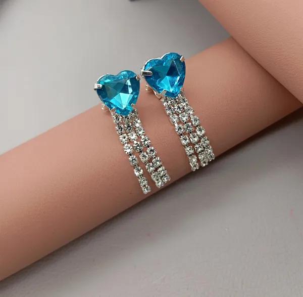 Women’s_Multi_colour_Heart_Crystal_Tassel_Earrings_|_Diamond_Look_Dangling_Design_(CN58)