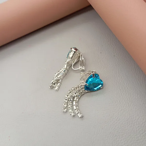 Women’s_Multi_colour_Heart_Crystal_Tassel_Earrings_|_Diamond_Look_Dangling_Design_(CN58)