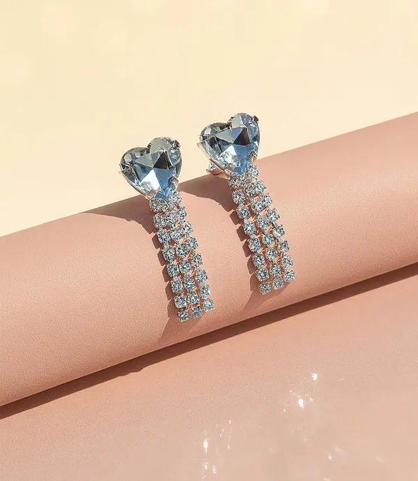 Women’s_Multi_colour_Heart_Crystal_Tassel_Earrings_|_Diamond_Look_Dangling_Design_(WHITE)