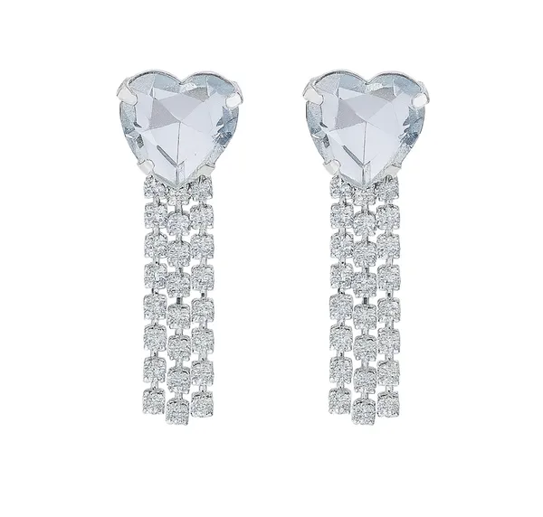 Women’s_Multi_colour_Heart_Crystal_Tassel_Earrings_|_Diamond_Look_Dangling_Design_(WHITE)