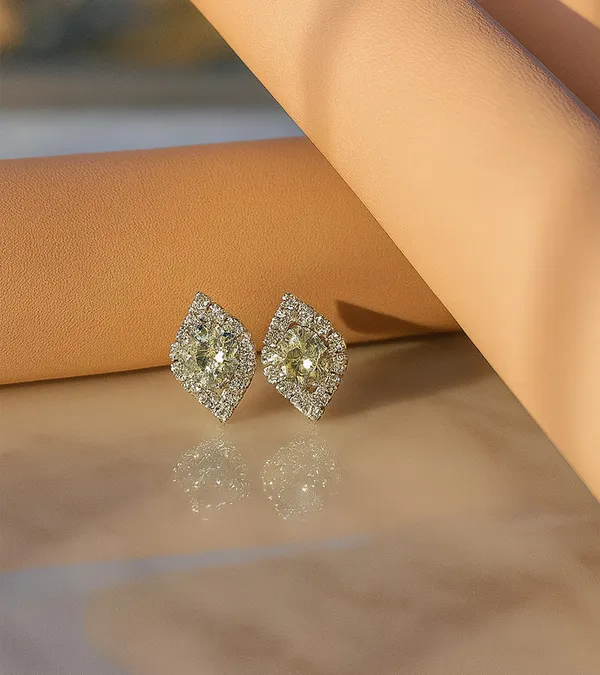 Crystal_Stud_Earrings_with_Red_Stone_and_Clear_Rhinestone_Halo,_Silver-Toned_(CN46)
