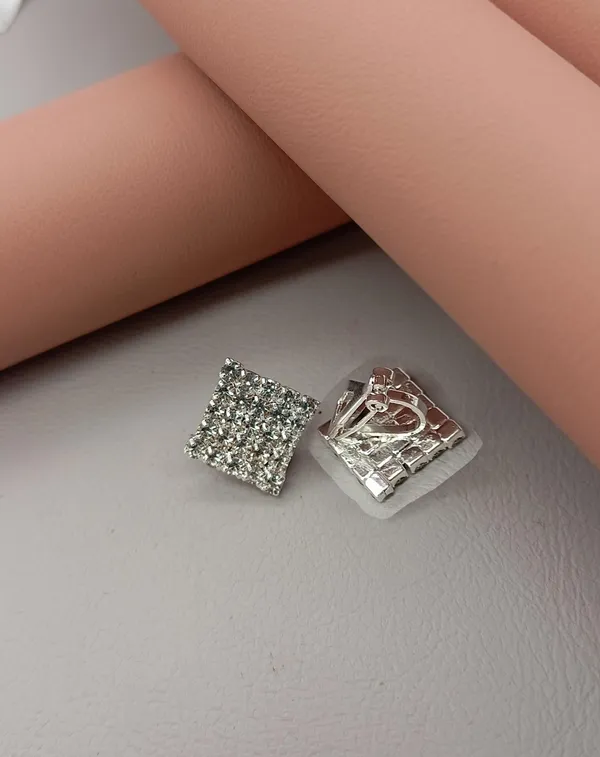 Crystal_Stud_Earrings_with_Red_Stone_and_Clear_Rhinestone_Halo,_Silver-Toned_(CN49)