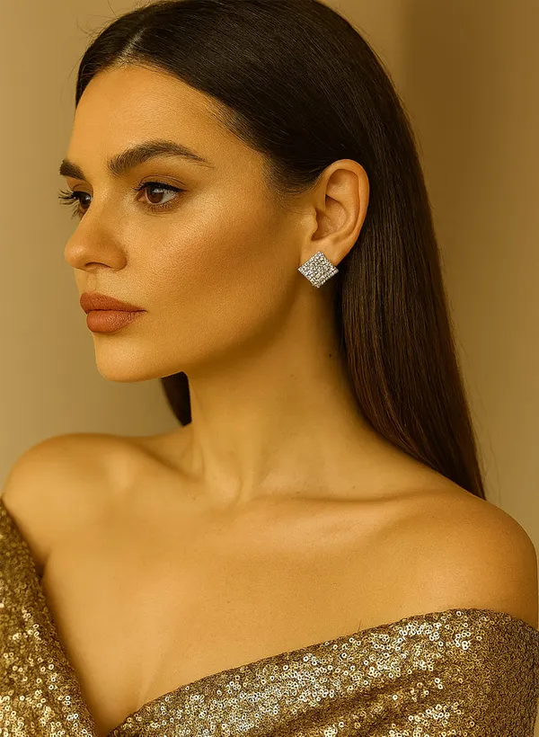 Crystal_Stud_Earrings_with_Red_Stone_and_Clear_Rhinestone_Halo,_Silver-Toned_(CN49)