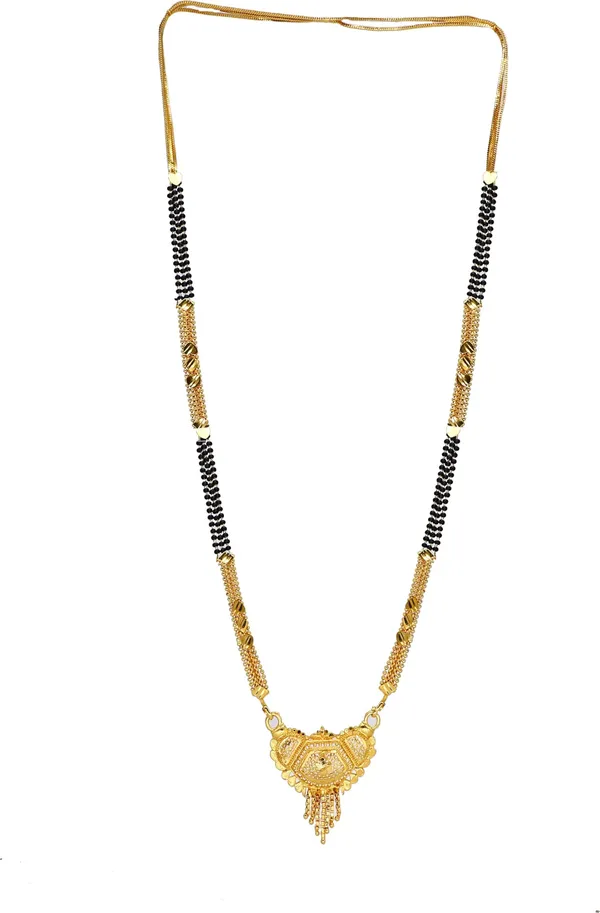 Women_gold_plated_Stylish_Mangalsutra_chain_(HAR-BIG_TORAN-SUNIL_3LINE-100241)