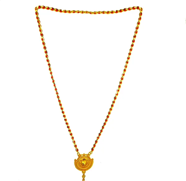 Women_gold_plated_Stylish_Mangalsutra_chain_(HAR-CHANDRA_FLOWER-RED_CHOKADI)