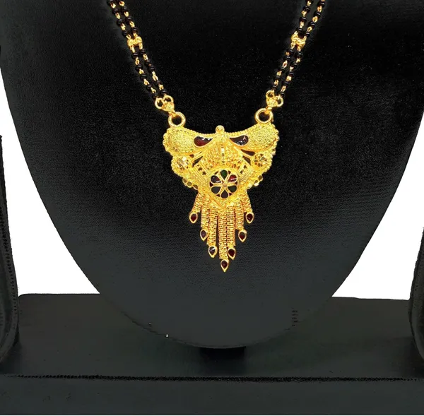 Women_gold_plated_Stylish_Mangalsutra_chain_(HAR-CHOKDI_FLOWER_2_LINE_KKTI_MINA-10015)