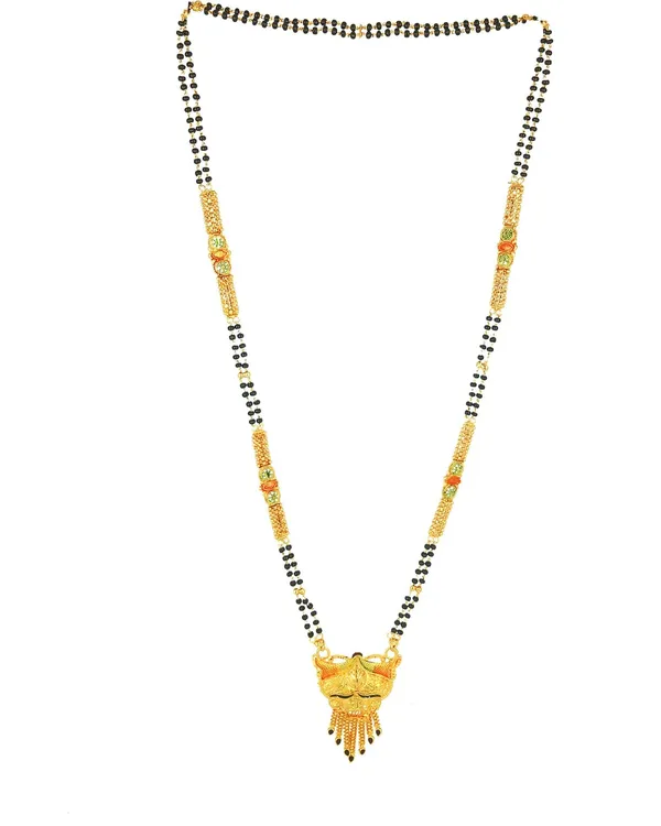 Women_gold_plated_Stylish_Mangalsutra_chain_(HAR-DIPAK_MINA_2_LINE_KKTI_MINA-100156)