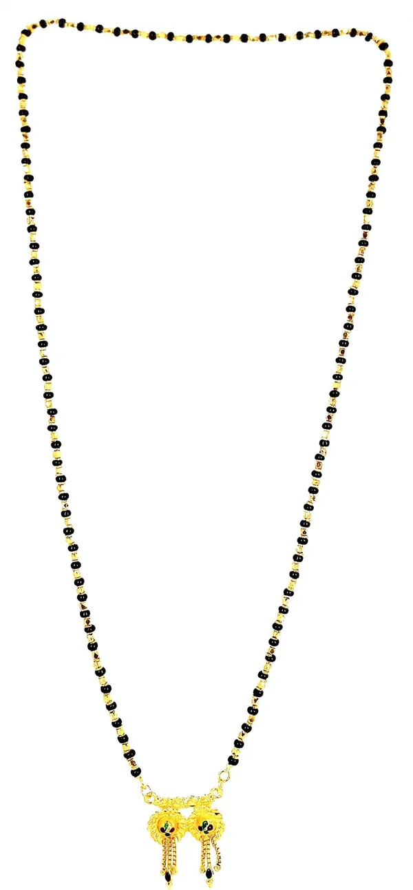 Women_gold_plated_Stylish_Mangalsutra_chain_(HAR-DUBAL_CHAKRA_MINA_MANKA_MALA)