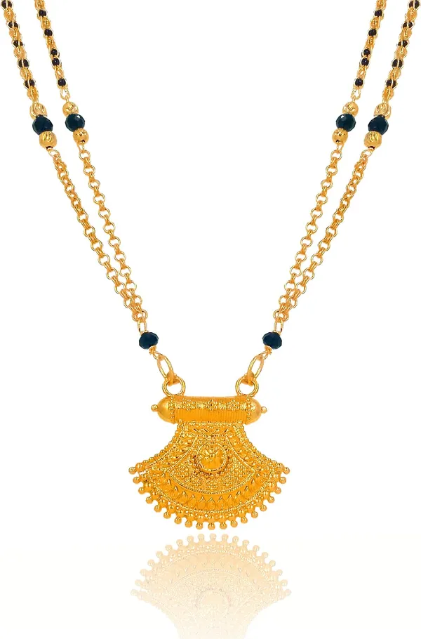 Women_gold_plated_Stylish_Mangalsutra_chain_(HAR-KUHADI_PINJARA_MAKODA_100398)