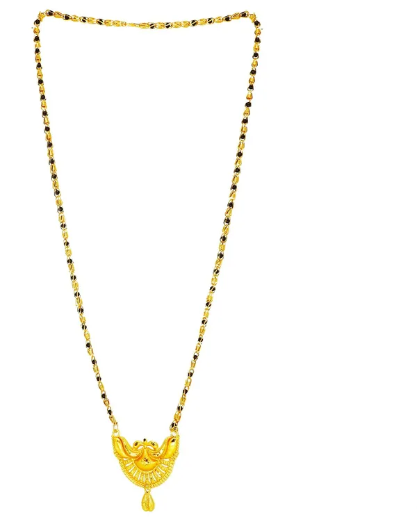 Women_gold_plated_Stylish_Mangalsutra_chain_(HAR-KUMBH_CHANDRA-BLACK_BADAM_SINGAL-100)
