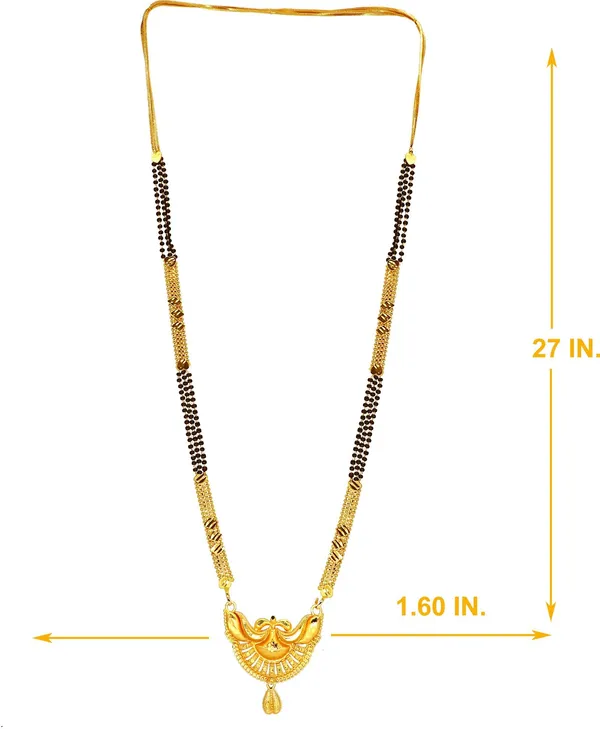 Women_gold_plated_Stylish_Mangalsutra_chain_(HAR-KUMBH_CHANDRA-SUNIL_3LINE-100240)
