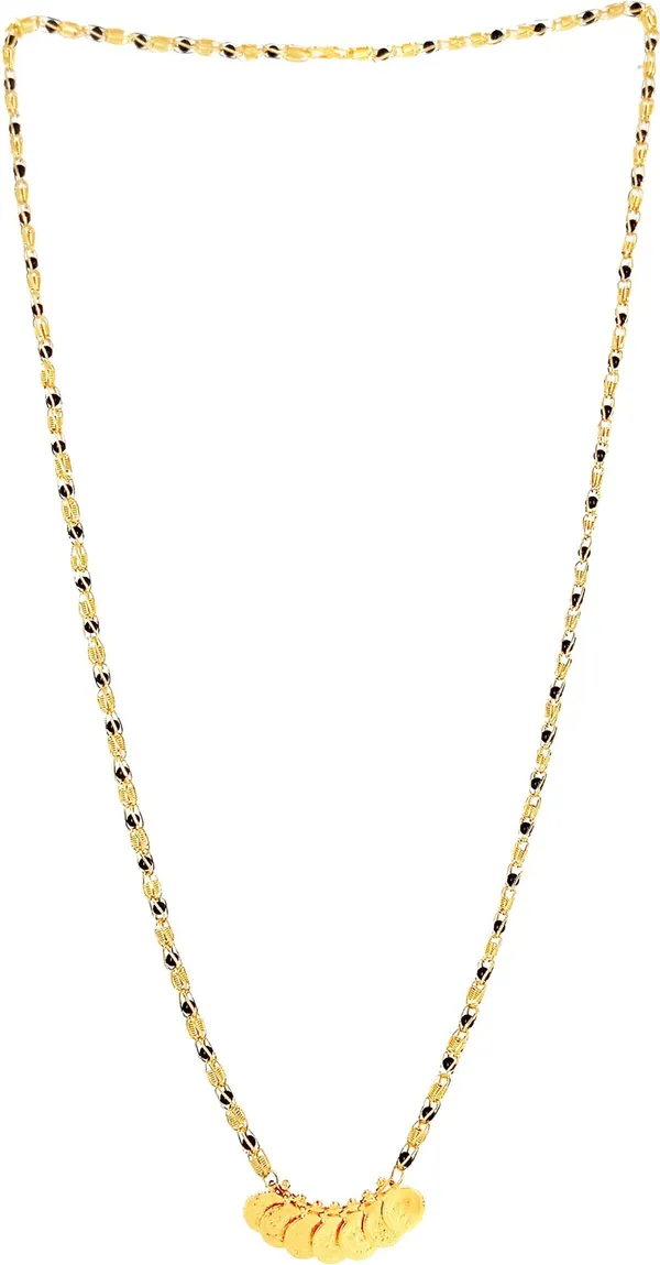 Women_gold_plated_Stylish_Mangalsutra_chain_(HAR-LAXMI_COIN_BLACK_BADAM_SINGAL)