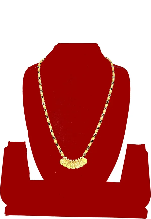 Women_gold_plated_Stylish_Mangalsutra_chain_(HAR-LAXMI_COIN_BLACK_BADAM_SINGAL)