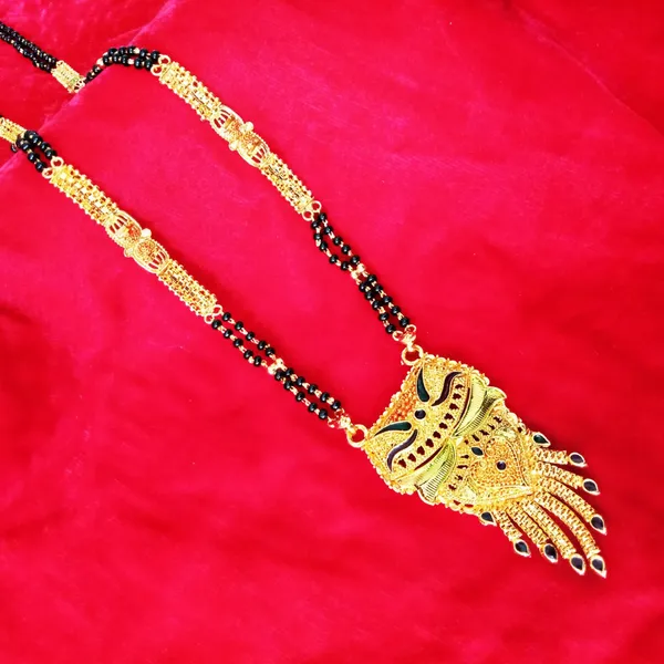 Women_gold_plated_Stylish_Mangalsutra_chain_(HAR-LOTUS_MINA_2_LINE_KKTI_MINA-100153)