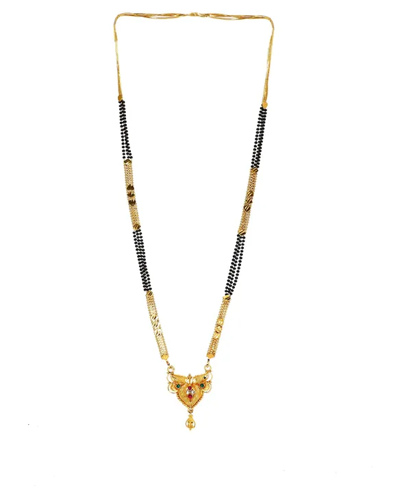 Women_gold_plated_Stylish_Mangalsutra_chain_(HAR-MULTI_MEENA_PAN-SUNIL_3_LINE-100254)