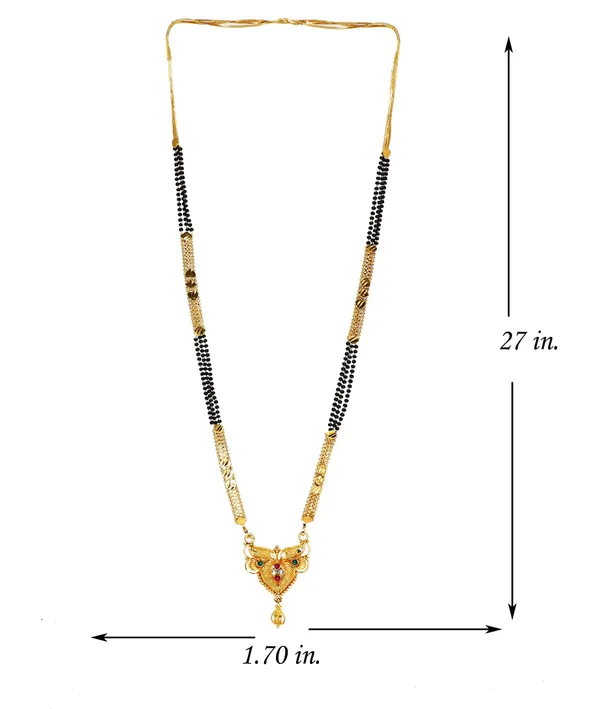 Women_gold_plated_Stylish_Mangalsutra_chain_(HAR-MULTI_MEENA_PAN-SUNIL_3_LINE-100254)