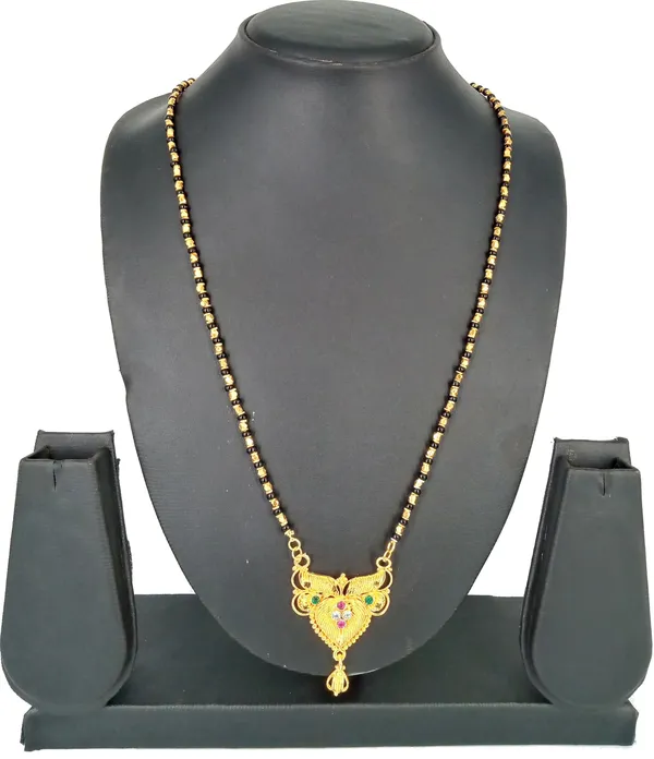 Women_gold_plated_Stylish_Mangalsutra_chain_(HAR-MULTI_MINA_PAN_MANKA_MALA)