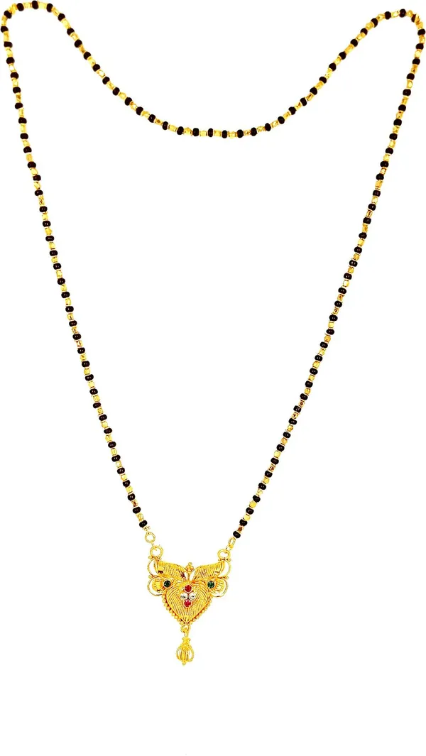 Women_gold_plated_Stylish_Mangalsutra_chain_(HAR-MULTI_MINA_PAN_MANKA_MALA)