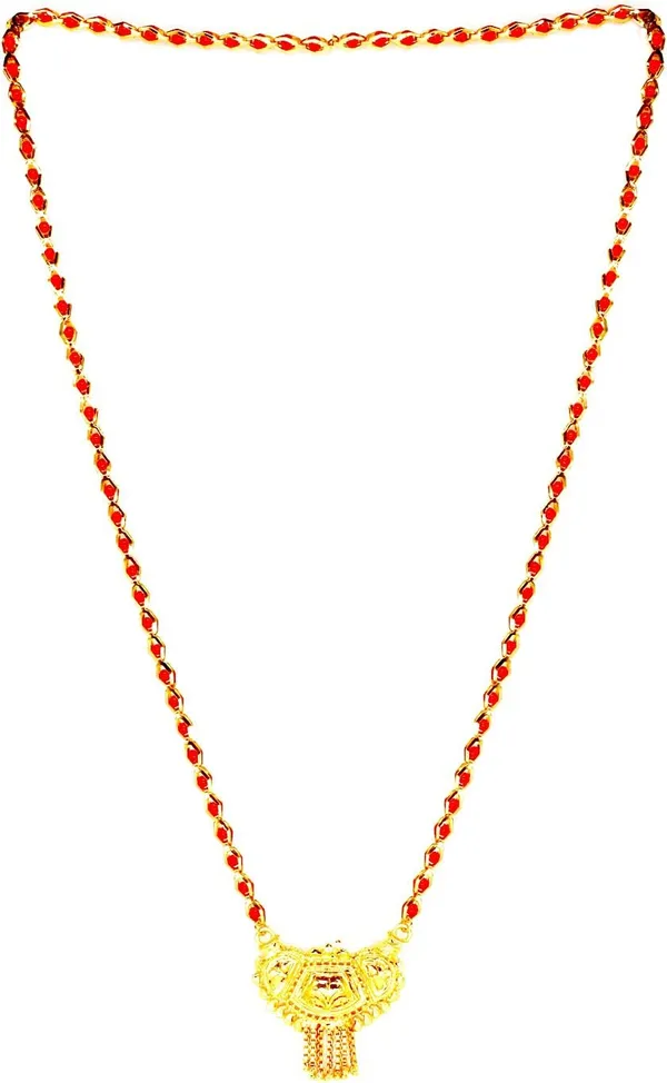 Women_gold_plated_Stylish_Mangalsutra_chain_(HAR-RED_CHOKADI_TORAN-BL1)