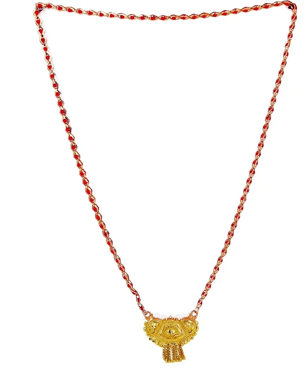 Women_gold_plated_Stylish_Mangalsutra_chain_(HAR-RED_CHOKADI_TORAN-BL1)